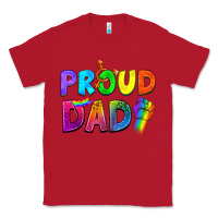 Red Western Proud Dad Classic Tee - BundleAndBundleShop