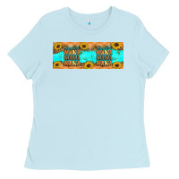 Baby Blue Thankful mama mama mama Ladies Tee - Artiststas