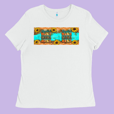 Thankful Mama Mama Mama Ladies Tee Designed By Artiststas