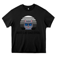 Black Best Cat Dad Ever Heavy Core Tee - Bettercallsaul