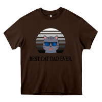 Chocolate Brown Best Cat Dad Ever Heavy Core Tee - Bettercallsaul
