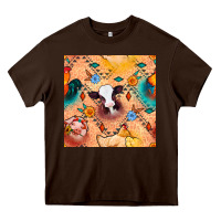 Chocolate Brown western farm animals seamless pattern Heavy Core Tee - BundleAndBundleShop