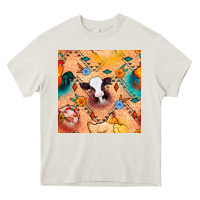 Cream western farm animals seamless pattern Heavy Core Tee - BundleAndBundleShop