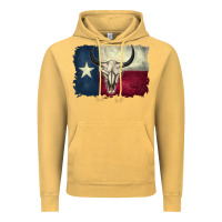 Distressed Tesas Flag Vintage Hoodie | Teevron