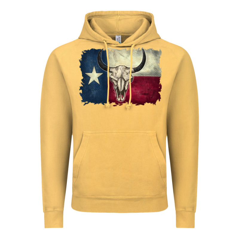 Distressed Tesas Flag Vintage Hoodie by BarkalooDesign | Teevron