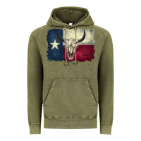 Vintage Olive distressed tesas flag Vintage Hoodie - BarkalooDesign