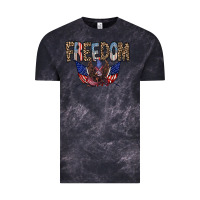 Cloud Black freedom Vintage Tee - RacoonDesign