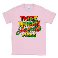 Bubblegum Pink thick thighs juneteenth vibes Classic Tee - FaDigitalArtStudio