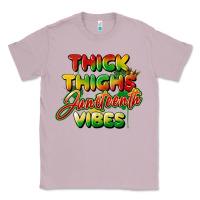 Lilac thick thighs juneteenth vibes Classic Tee - FaDigitalArtStudio