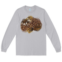 Moon Dust leopard cowhide glitter patches Long Sleeve Tee - Artiststas