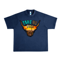 Navy take no bull Urban Heavy Tee - RacoonDesign