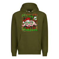 Army Green merry christmas baby pig Premium Hoodie - RanaPortraitStore