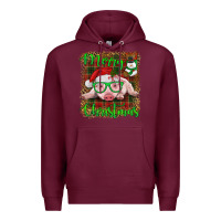Burgundy merry christmas baby pig Premium Hoodie - RanaPortraitStore