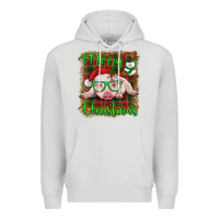 Dove Grey merry christmas baby pig Premium Hoodie - RanaPortraitStore
