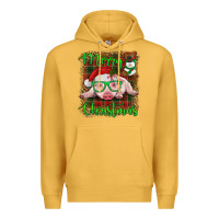 Mustard merry christmas baby pig Premium Hoodie - RanaPortraitStore