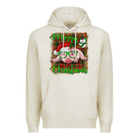 Oatmeal Heather merry christmas baby pig Premium Hoodie - RanaPortraitStore