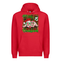 Red merry christmas baby pig Premium Hoodie - RanaPortraitStore