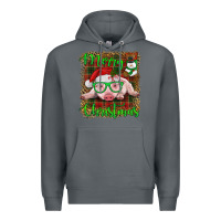 Rock merry christmas baby pig Premium Hoodie - RanaPortraitStore