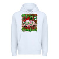 White merry christmas baby pig Premium Hoodie - RanaPortraitStore