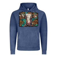 Vintage Denim Christmas background baby calf Vintage Hoodie - BarkalooDesign