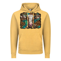 Vintage Mustard Christmas background baby calf Vintage Hoodie - BarkalooDesign