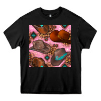 Black western cowboy hat seamless pattern Heavy Core Tee - BundleAndBundleShop