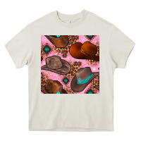 Cream western cowboy hat seamless pattern Heavy Core Tee - BundleAndBundleShop