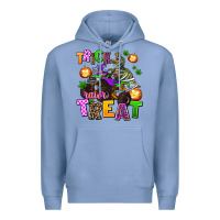 Colony Blue trick rawr treat Premium Hoodie - AdoDesignShop