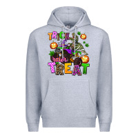 Heather Grey trick rawr treat Premium Hoodie - AdoDesignShop