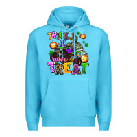 Ocean Blue trick rawr treat Premium Hoodie - AdoDesignShop