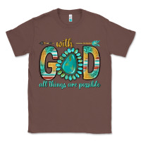 Chestnut with god all things are possible with turquoise gemstone bbs Classic Tee - BundleAndBundleShop