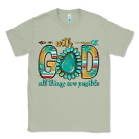 Matcha with god all things are possible with turquoise gemstone bbs Classic Tee - BundleAndBundleShop