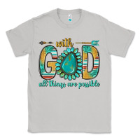 Moon Dust with god all things are possible with turquoise gemstone bbs Classic Tee - BundleAndBundleShop