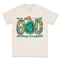 Natural with god all things are possible with turquoise gemstone bbs Classic Tee - BundleAndBundleShop