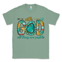 Sage with god all things are possible with turquoise gemstone bbs Classic Tee - BundleAndBundleShop