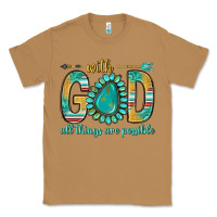 Toasted Coconut with god all things are possible with turquoise gemstone bbs Classic Tee - BundleAndBundleShop