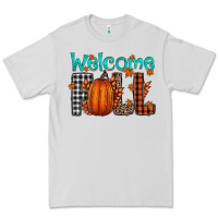Dove Grey Welcome Fall Premium Tee - CowhideDigitalArt