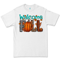 White Welcome Fall Premium Tee - CowhideDigitalArt