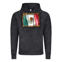 Vintage Black distressed mexico flag Vintage Hoodie - BarkalooDesign