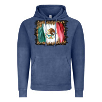 Vintage Denim distressed mexico flag Vintage Hoodie - BarkalooDesign