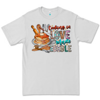 Dove Grey cooking is love made edible Premium Tee - CowhideDigitalArt