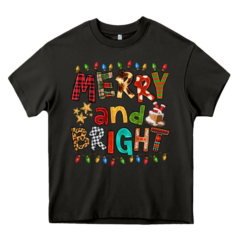 Merry And Bright Heavy Core Tee by FaDigitalArtStudio | Teevron