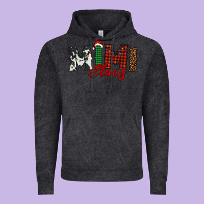 Mimi Claus Vintage Hoodie Designed By Barkaloodesign