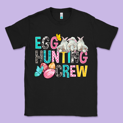 Egg Hunting Crew Easter Day Classic Tee Designed By Bundleandbundleshop
