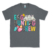 Charcoal Heather Egg Hunting Crew easter Day Classic Tee - BundleAndBundleShop