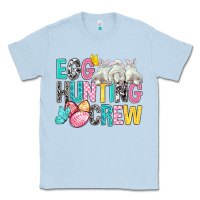 Dusty Blue Egg Hunting Crew easter Day Classic Tee - BundleAndBundleShop
