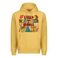 Antique Gold little brother biggest fan Premium Hoodie - AdoDesignShop