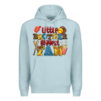 Blue Mist little brother biggest fan Premium Hoodie - AdoDesignShop