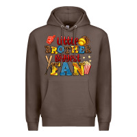 Coffee little brother biggest fan Premium Hoodie - AdoDesignShop