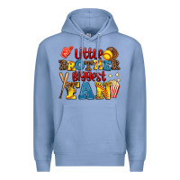 Colony Blue little brother biggest fan Premium Hoodie - AdoDesignShop